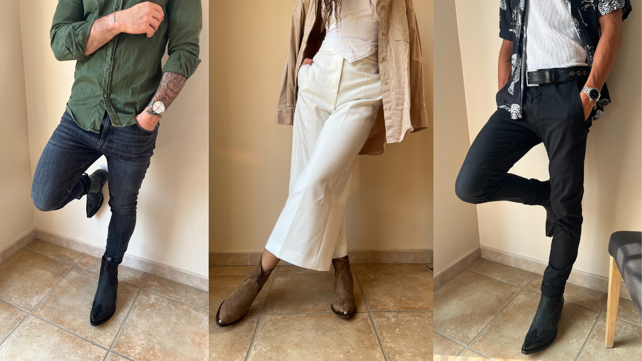 Tenue de soirée avec mes bottes western